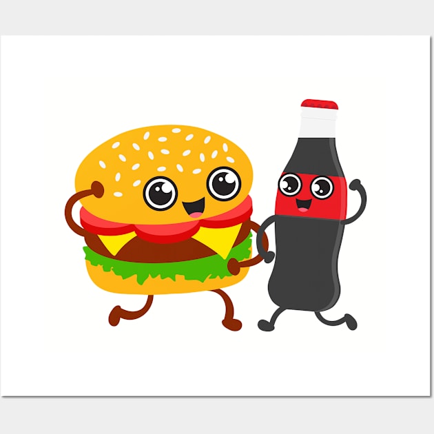 Fast food Party Wall Art by Plushism